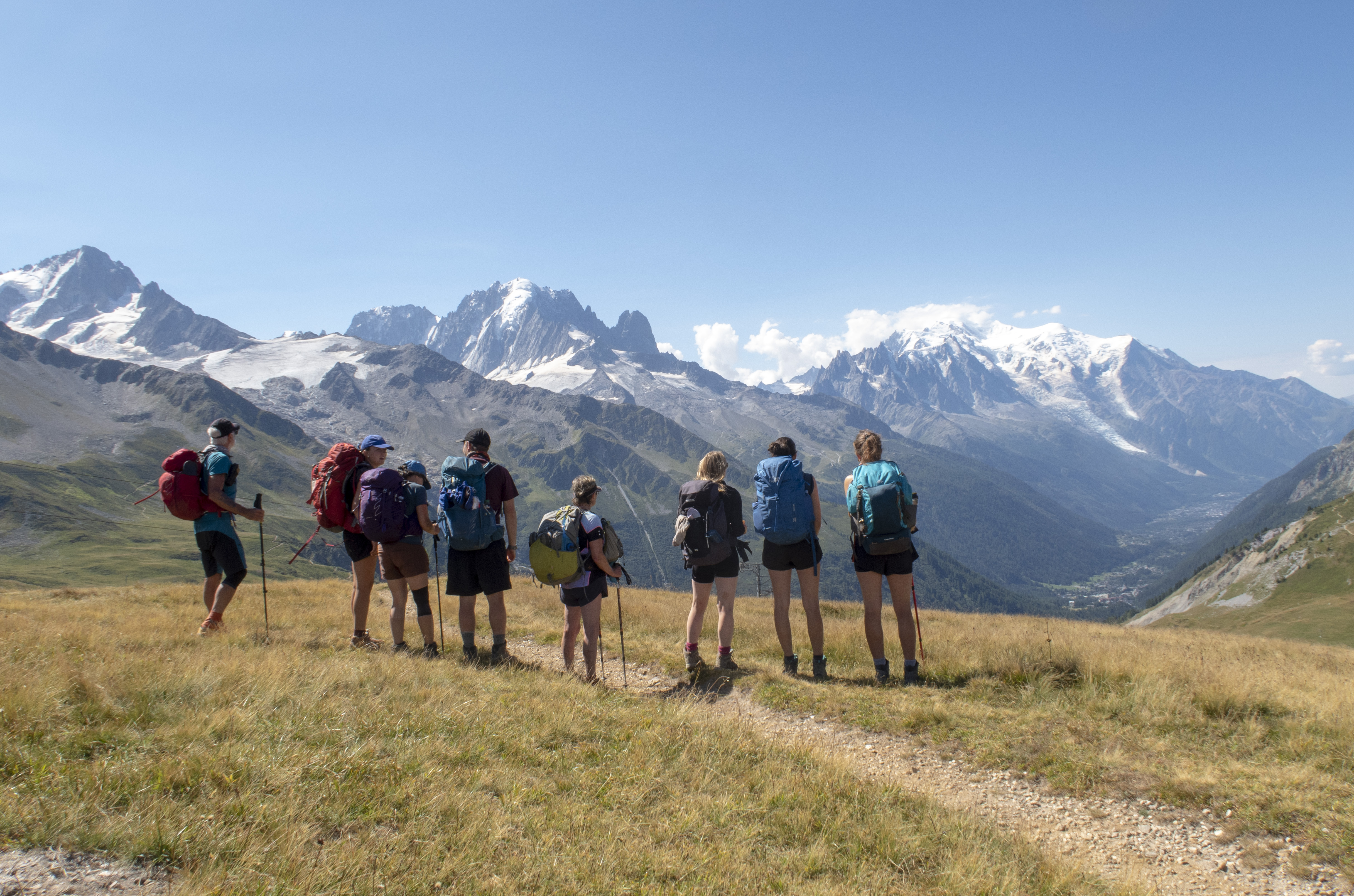 Tour du Mont-Blanc vue de l'aiguillette