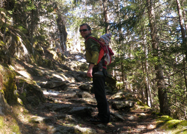 Portage en sac à dos